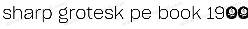 sharp grotesk pe book 19字体转换